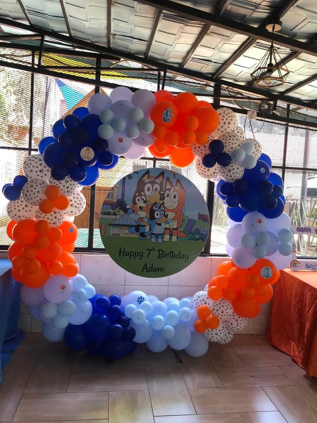 Bluey baloon decoration