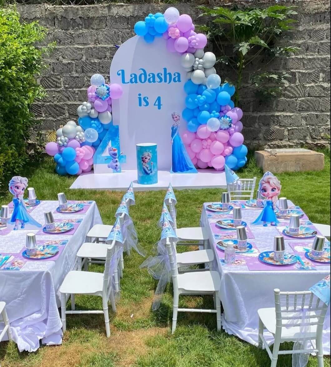 Child outdoor party decoration