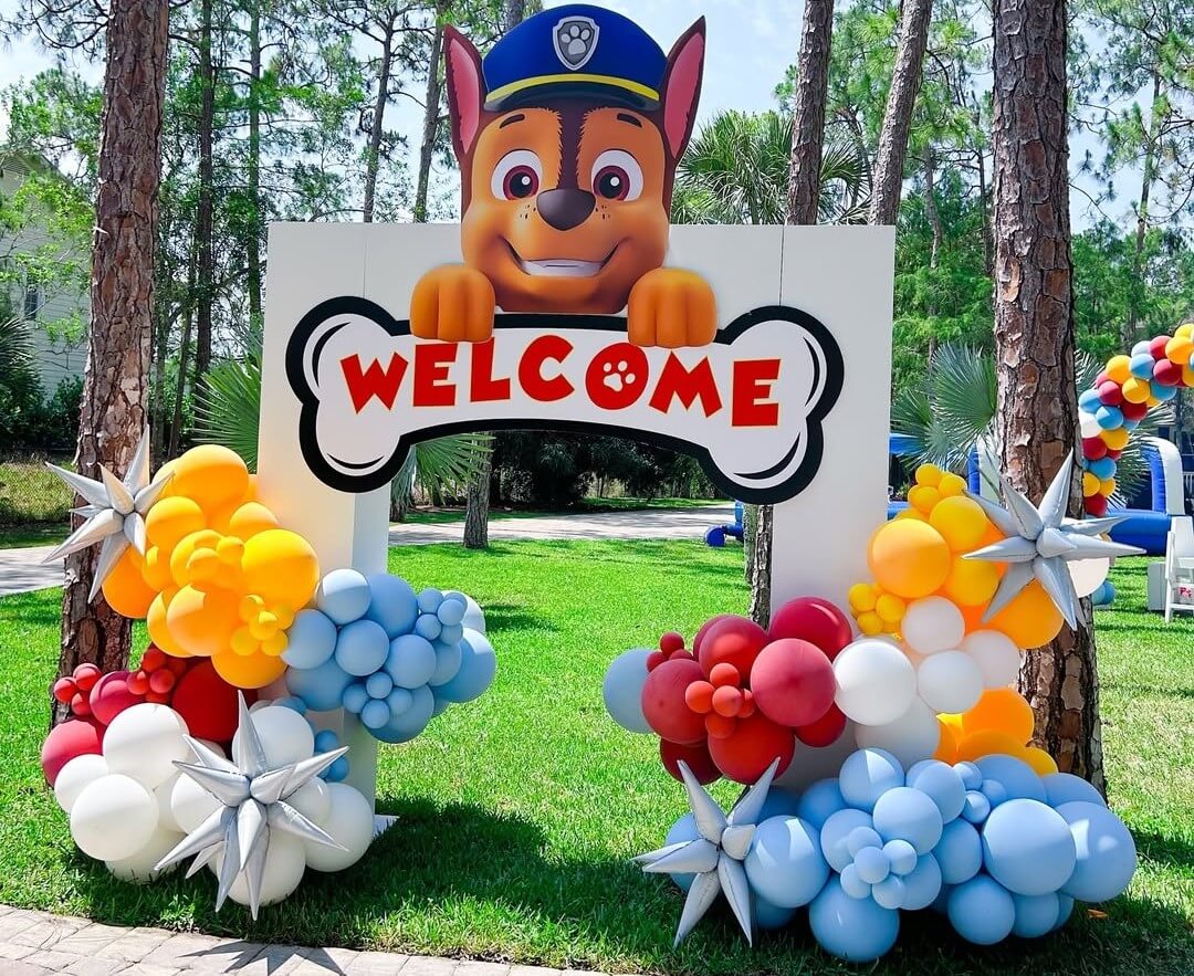 Paw patrol welcome sign